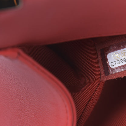Chanel Lambskin Quilted Medium Boy Flap Red 7 of 13