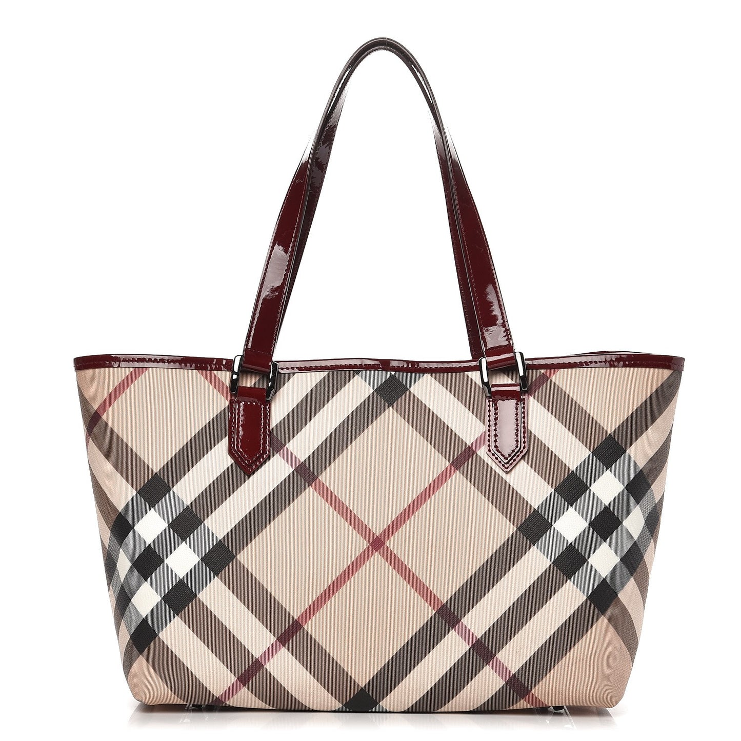 Supernova Check Small Nickie Tote Red