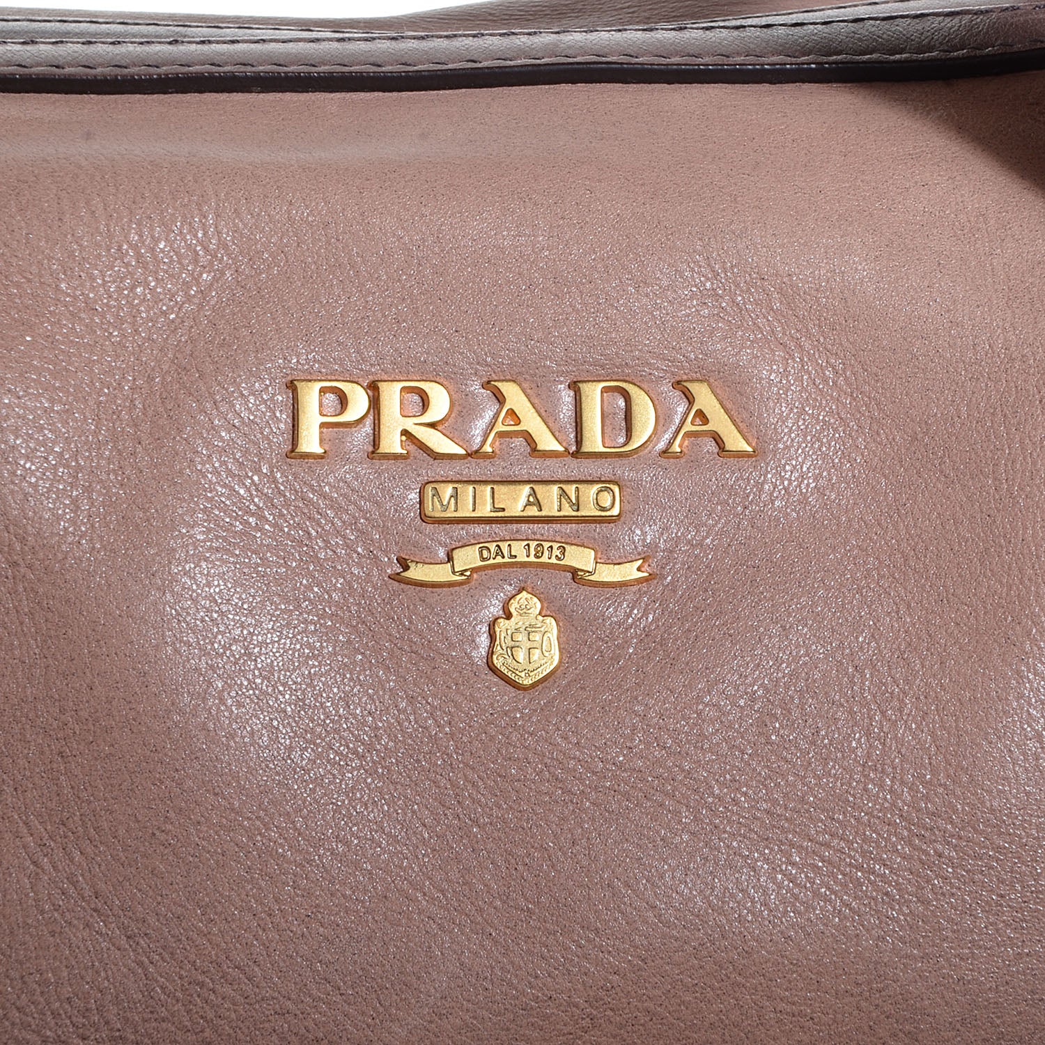 Prada Glace Calf Zipper Tote Fumo Sfumato 9 of 9