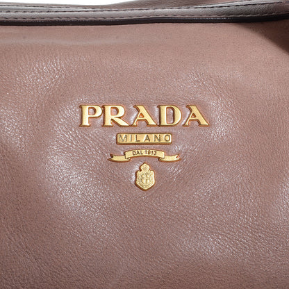 Prada Glace Calf Zipper Tote Fumo Sfumato 9 of 9