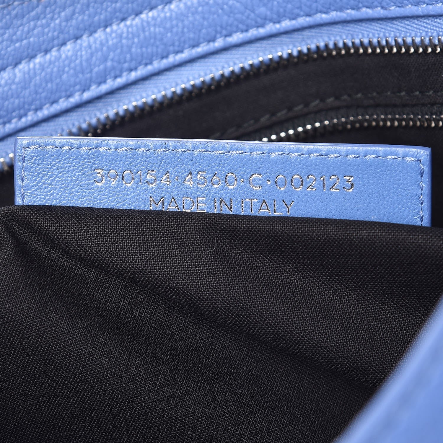 Balenciaga Chevre Silver Metallic Edge Hardware City Bleu Bleuet 8 of 8