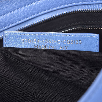 Balenciaga Chevre Silver Metallic Edge Hardware City Bleu Bleuet 8 of 8
