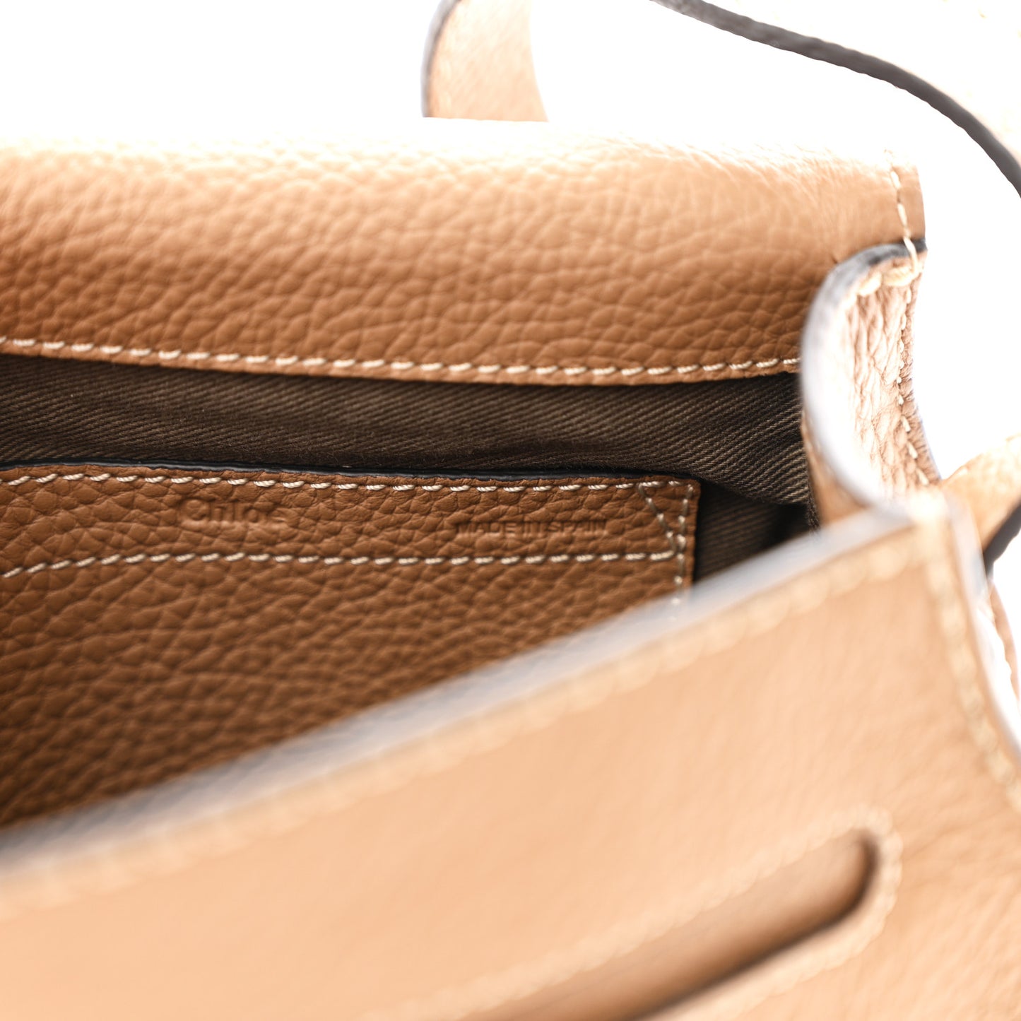 Calfskin Mini Marcie Round Crossbody Bag Nut