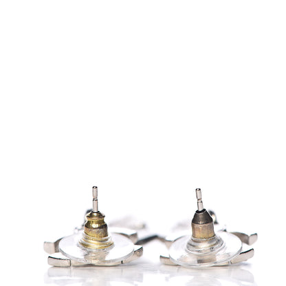 Chanel Crystal CC Drop Earrings Silver 4 of 5