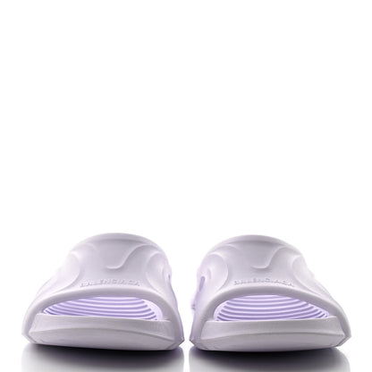 Balenciaga Rubber Mens Mold Slide Sandals 42 Lilac 2 of 7
