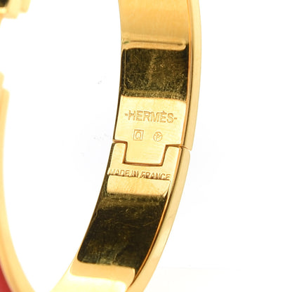 Hermes Enamel Narrow Clic Clac H Bracelet PM Red 4 of 5