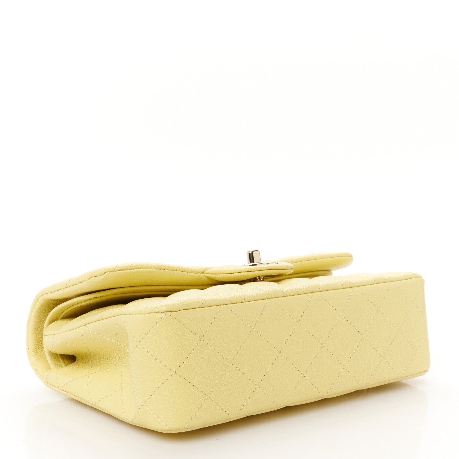 Chanel Caviar Quilted Small Double Flap Light Yellow 4 of 12