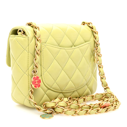 Chanel Lambskin Quilted Casino Chips  Green 3 of 10