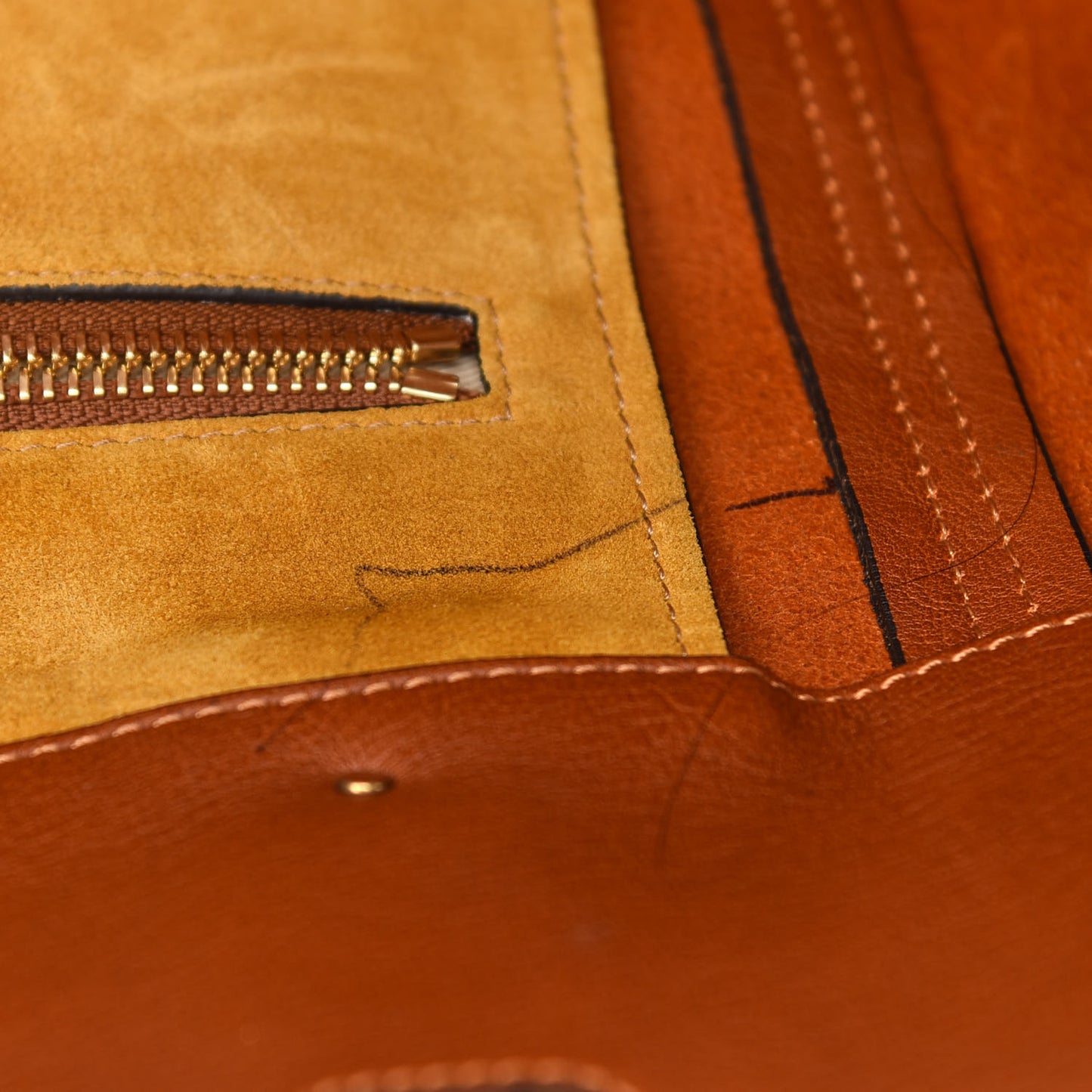 Smooth Calfskin Medium Milo Shopping Tote Caramel