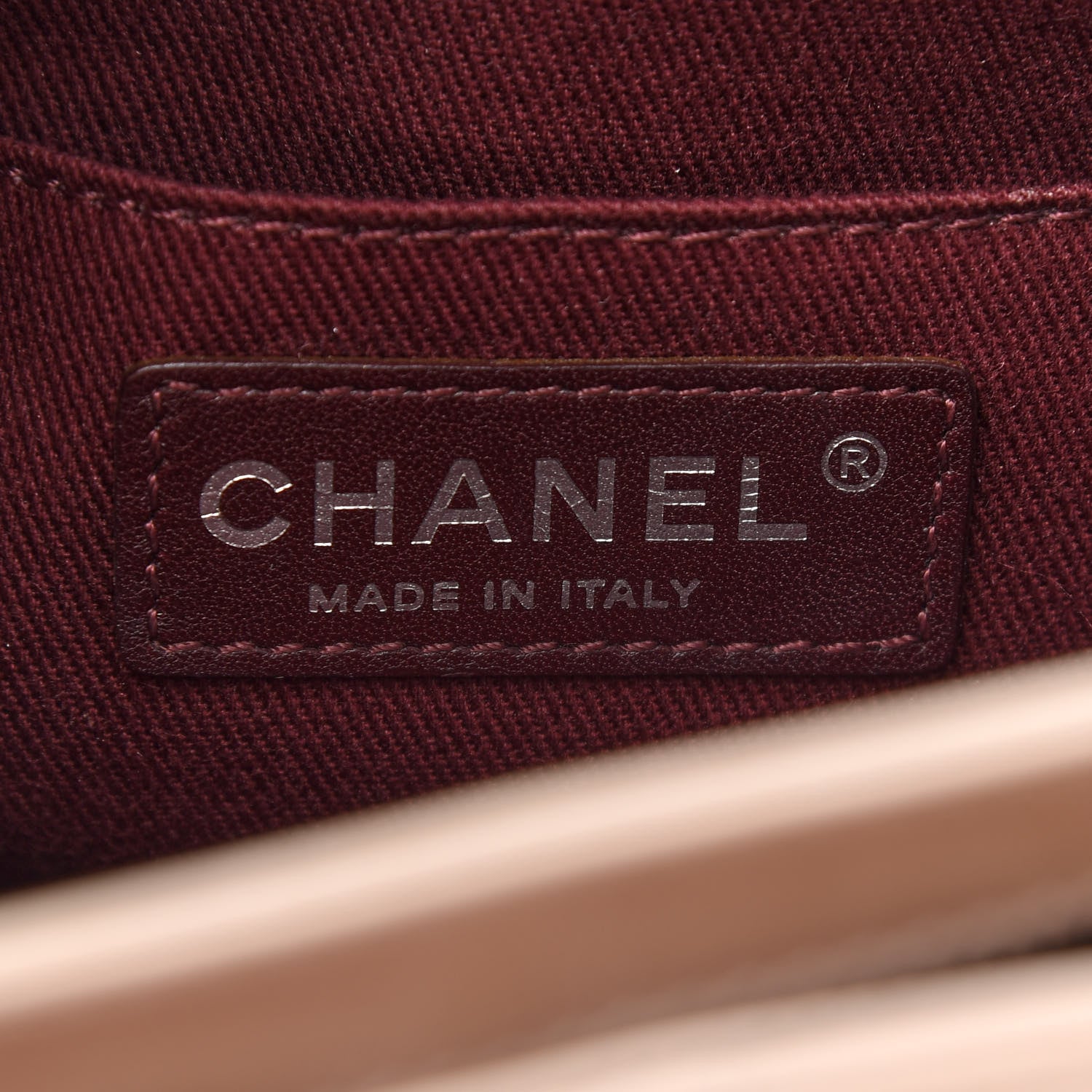 Chanel Glazed Calfskin Quilted Coco Pleats Chain Clutch Light Pink 5 of 10