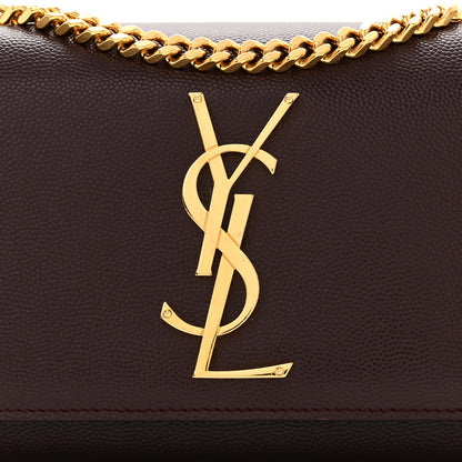 Saint Laurent Grain De Poudre Small Monogram Kate Satchel Armaranto 7 of 9