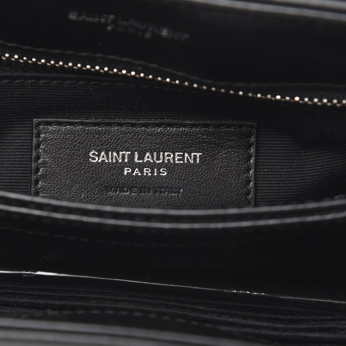 Calfskin Y Quilted Monogram Toy Loulou Crossbody Bag Black