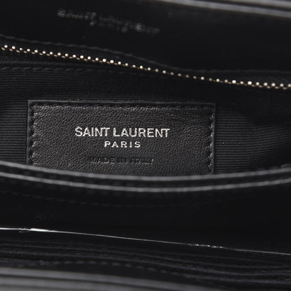 Saint Laurent Calfskin Y Quilted Monogram Toy Loulou Crossbody Bag Black 7 of 12