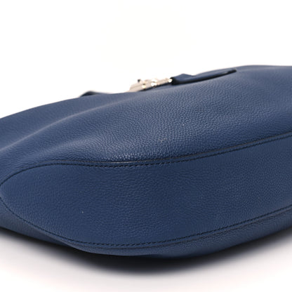 Gucci Soft Grained Calfskin Large Jackie Hobo Classic Blue Marine 10 of 14