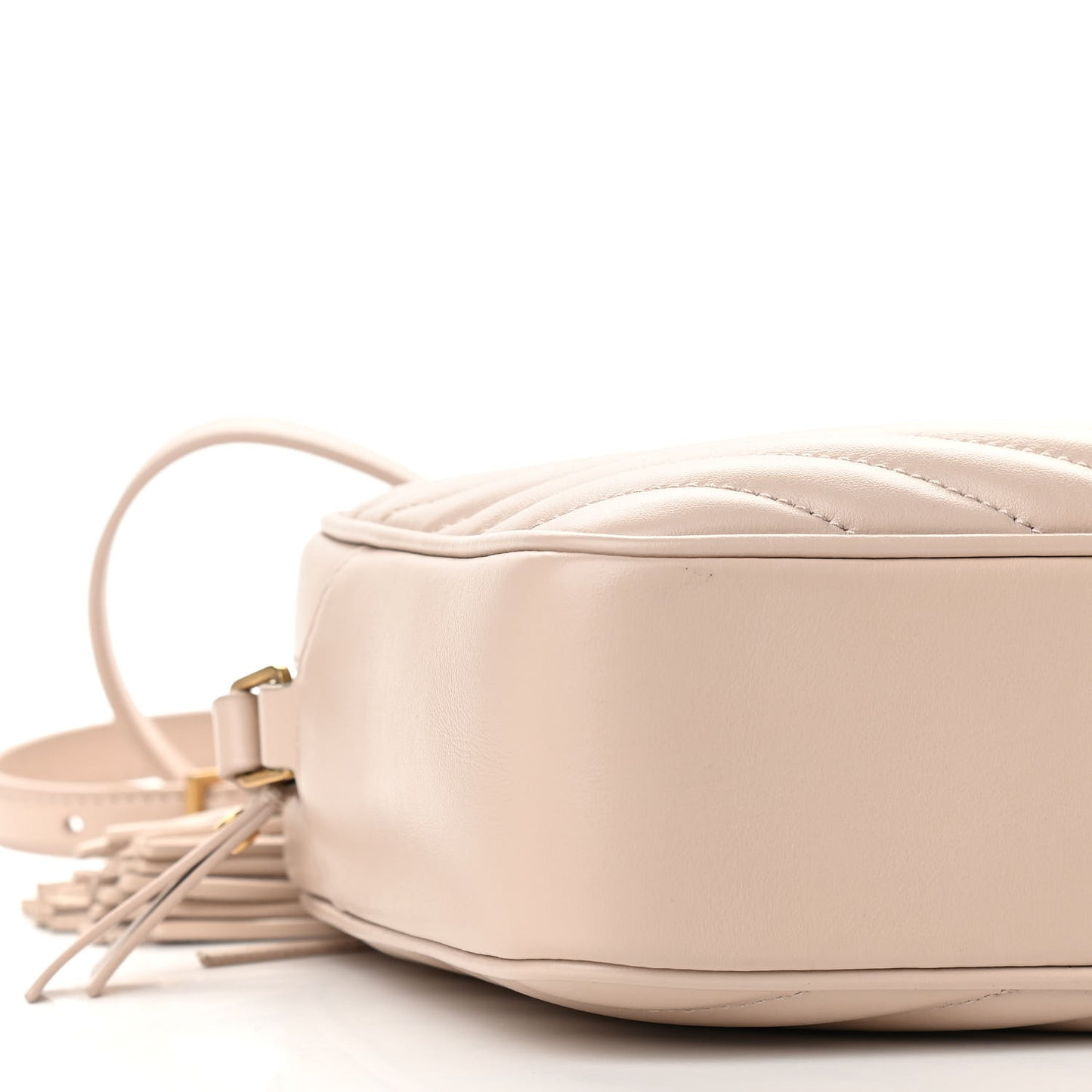 Calfskin Matelasse Monogram Lou Camera Bag Nude Powder