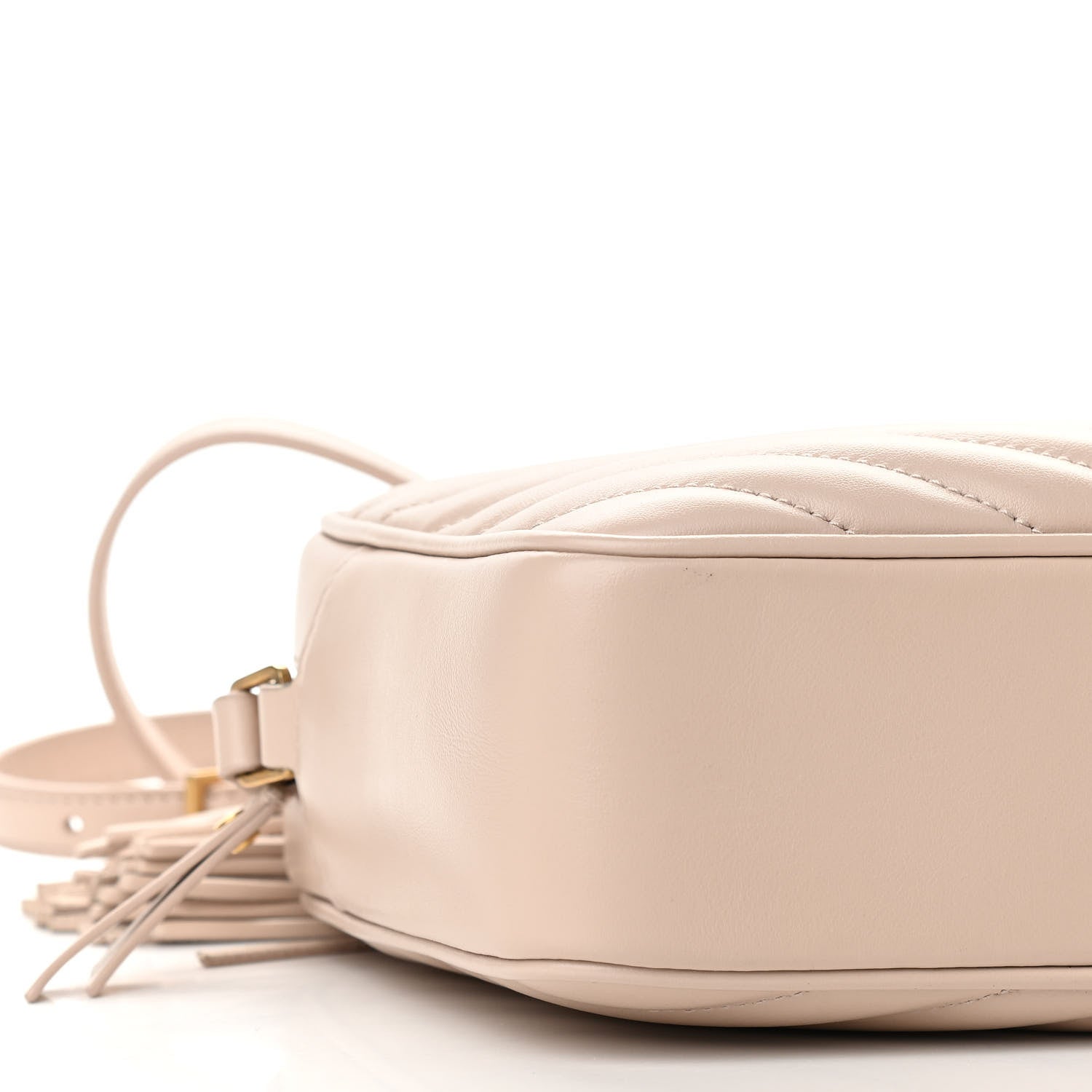 Saint Laurent Calfskin Matelasse Monogram Lou Camera Bag Nude Powder 9 of 13