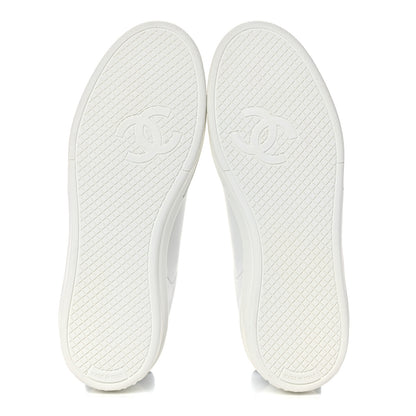 Chanel Calfskin CC Womens Sneakers 35.5 White 5 of 8