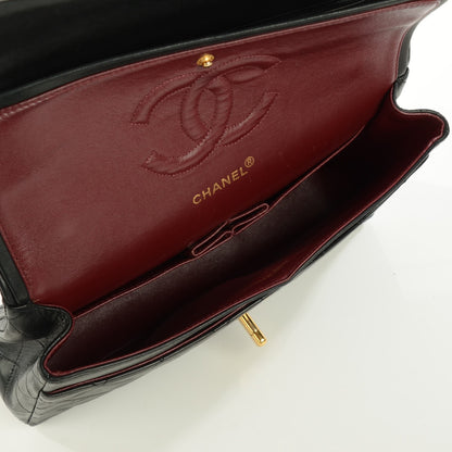 Chanel Lambskin Quilted Medium Double Flap Black 7 of 11