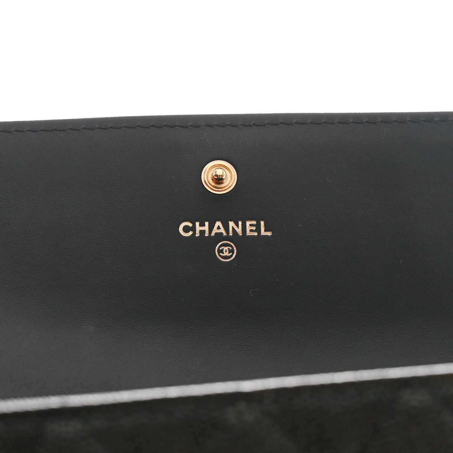 Chanel Caviar Quilted Large Boy Gusset Flap Wallet Black 6 of 9
