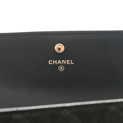 Chanel Caviar Quilted Large Boy Gusset Flap Wallet Black 6 of 9