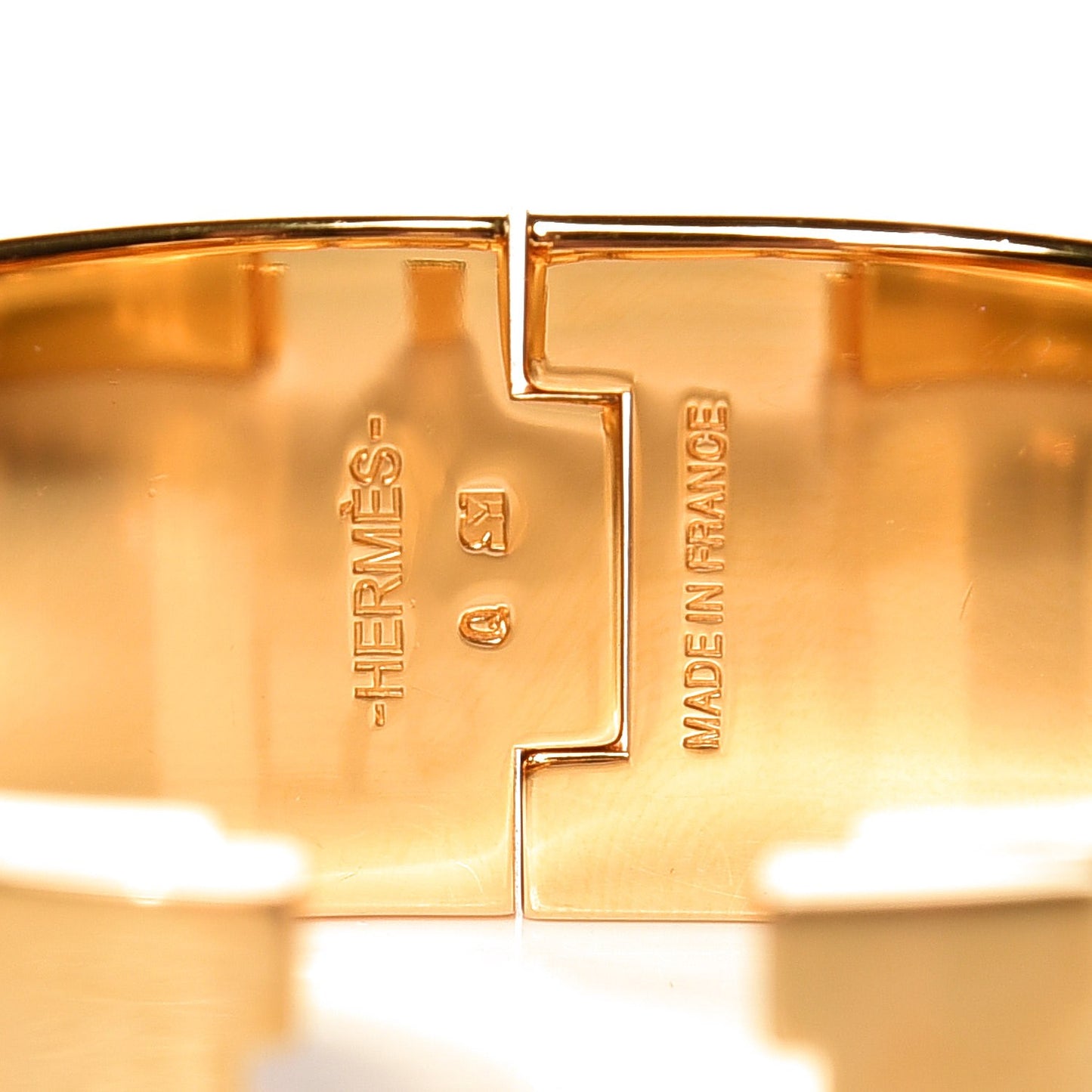 Enamel Wide Clic Clac H Bracelet PM Bleu Atoll