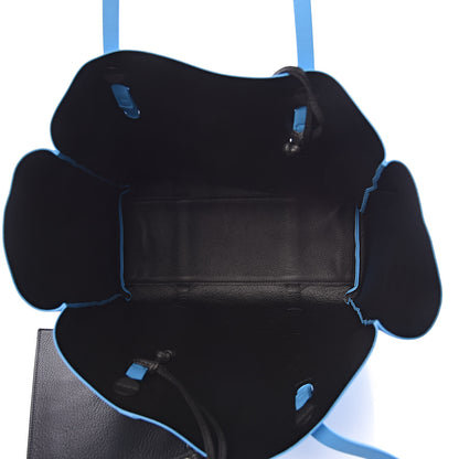 Balenciaga Veau Baltimore Double Sided Small Everyday Tote Bleu Turquoise Black 5 of 11