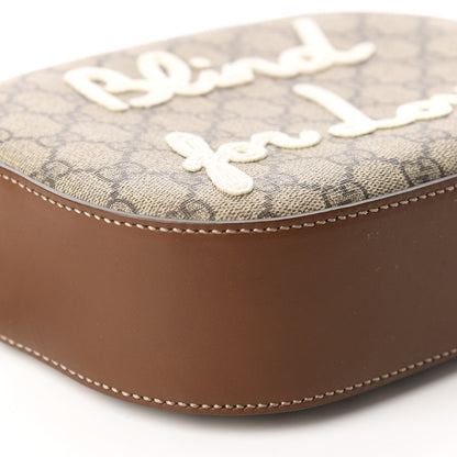 Gucci GG Supreme Monogram Blind For Love Embroidered Mini Chain Shoulder Bag Beige Tuscany 6 of 10