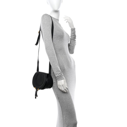 Chloe Grained Calfskin Small Marcie Saddle Bag Black 2 of 11