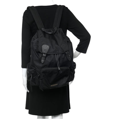 Burberry Technical Nylon Large Rucksack Backpack Black 2 of 14