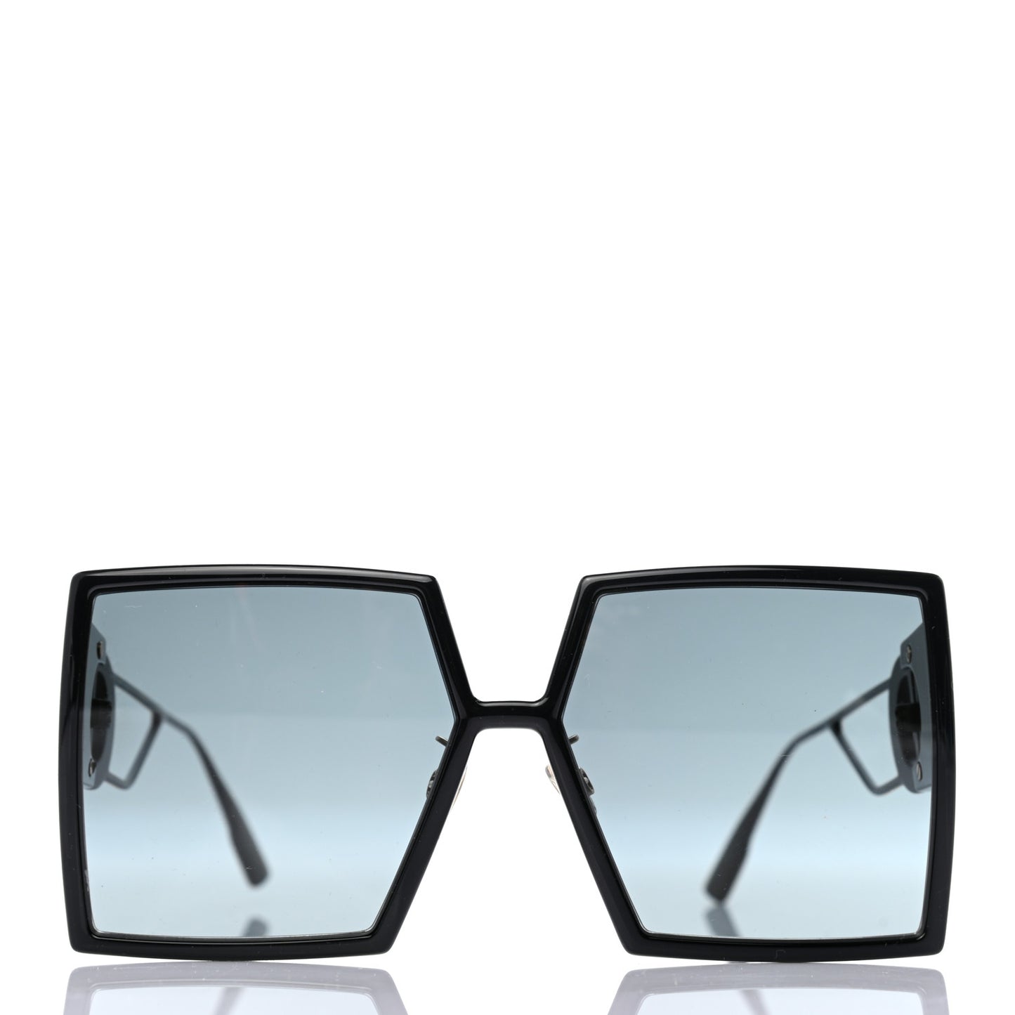 Square 30 Montaigne Sunglasses Black
