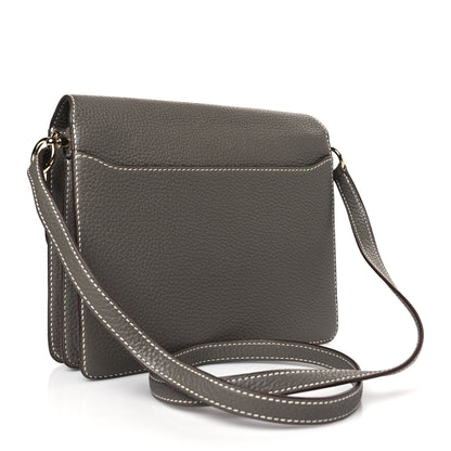 Hermes Taurillon Clemence Sac Roulis 23 Etain 3 of 9