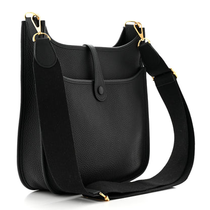 Hermes Taurillon Clemence Evelyne III PM Black 3 of 14