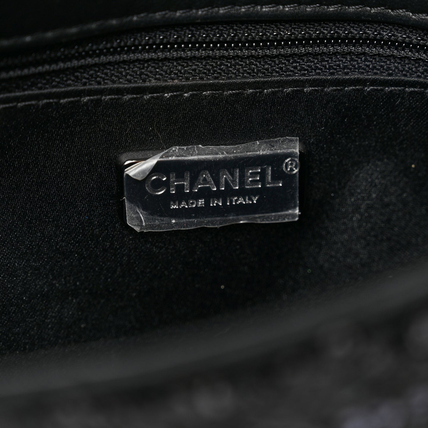Sequin Mini Rectangular Flap Black Silver