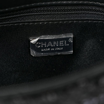 Chanel Sequin Mini Rectangular Flap Black Silver 5 of 8