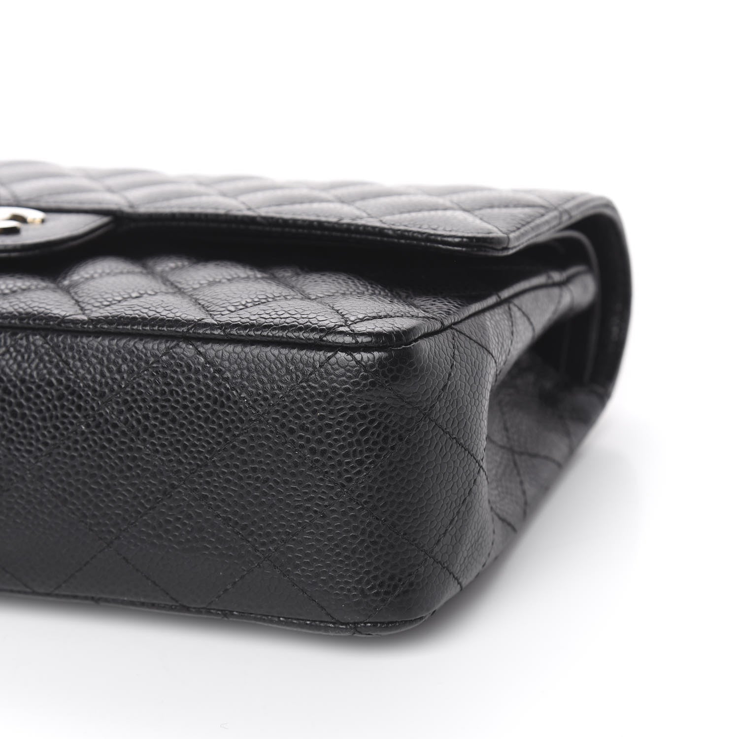 Chanel Caviar Quilted Medium Double Flap Black 9 of 11