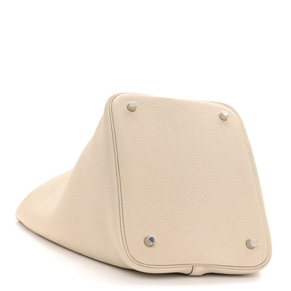 Hermes Taurillon Clemence Picotin Lock 22 MM Beton 4 of 11