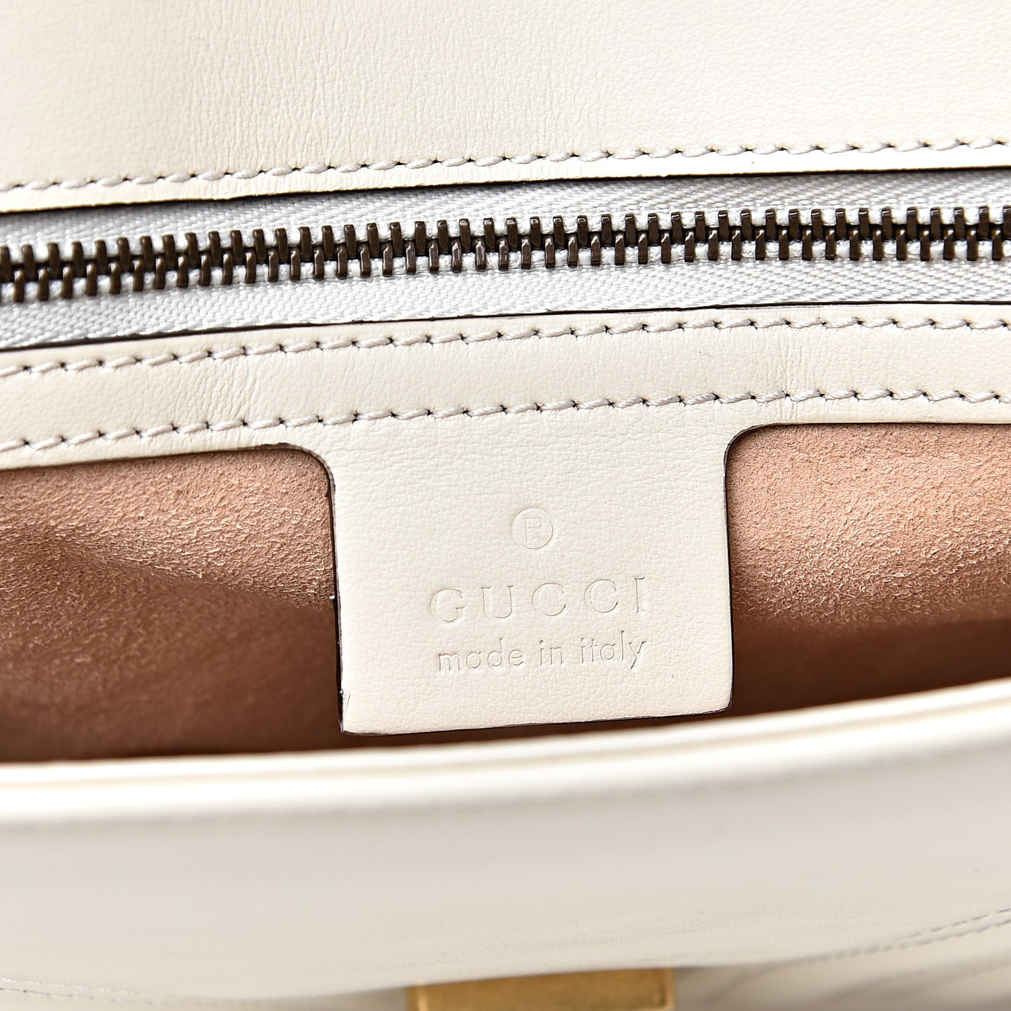 Calfskin Matelasse Small GG Marmont Shoulder Bag White
