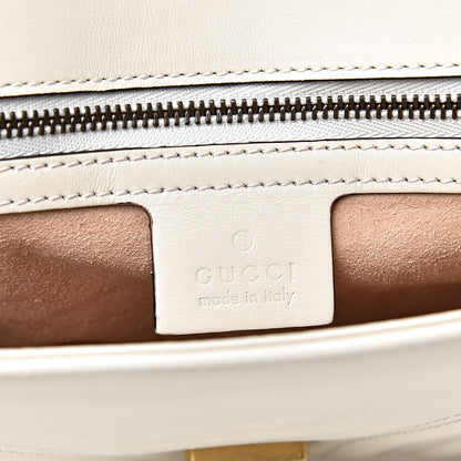 Gucci Calfskin Matelasse Small GG Marmont Shoulder Bag White 5 of 10