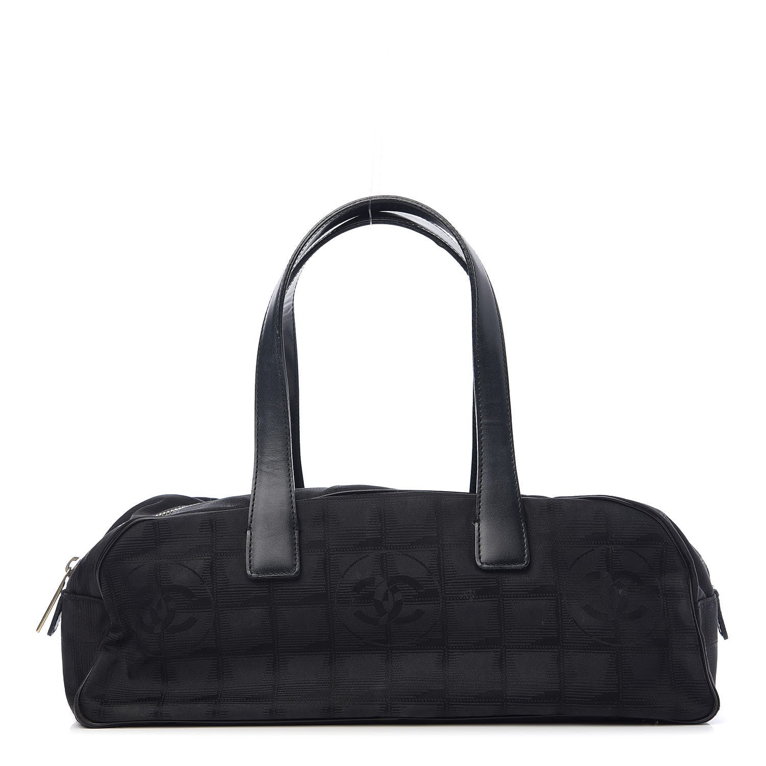 Chanel Nylon Travel Bowler Black 1 of 9