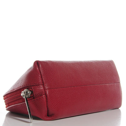Chanel Caviar Timeless CC Cosmetic Pouch Red 4 of 8