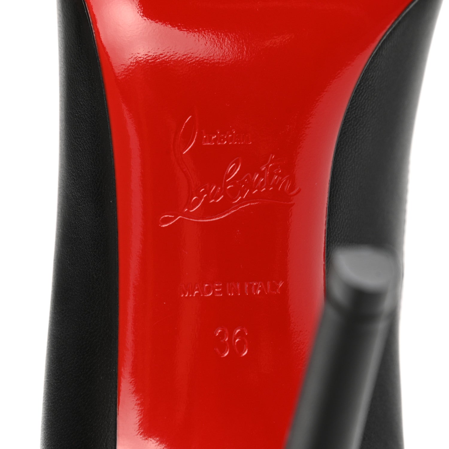 Christian Louboutin Shiny Nappa Pigalle 100 Pumps 36 Black 6 of 8