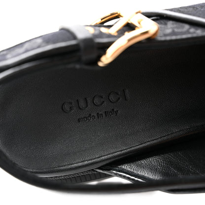 Gucci Monogram Granada Kid Trip 40/72mm Lug Sole Sandals 38 Black 6 of 9