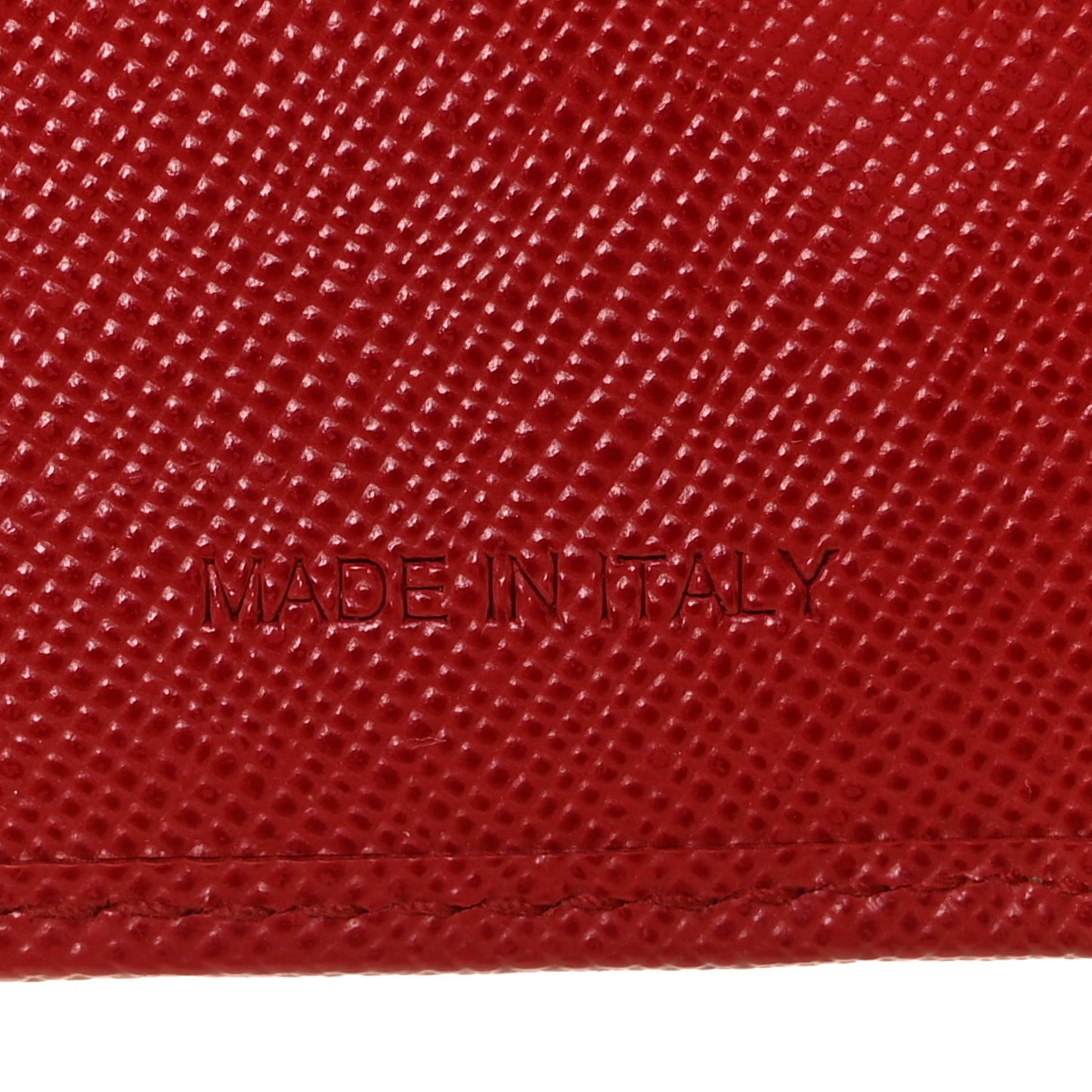 Saffiano Triangle Flap Compact Wallet