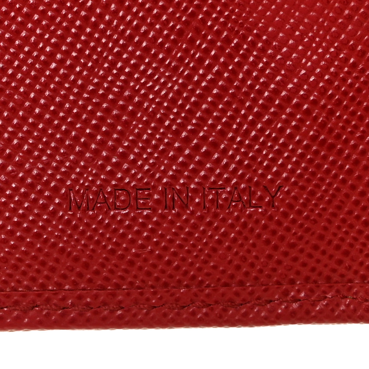 Prada Saffiano Triangle Flap Compact Wallet 8 of 13