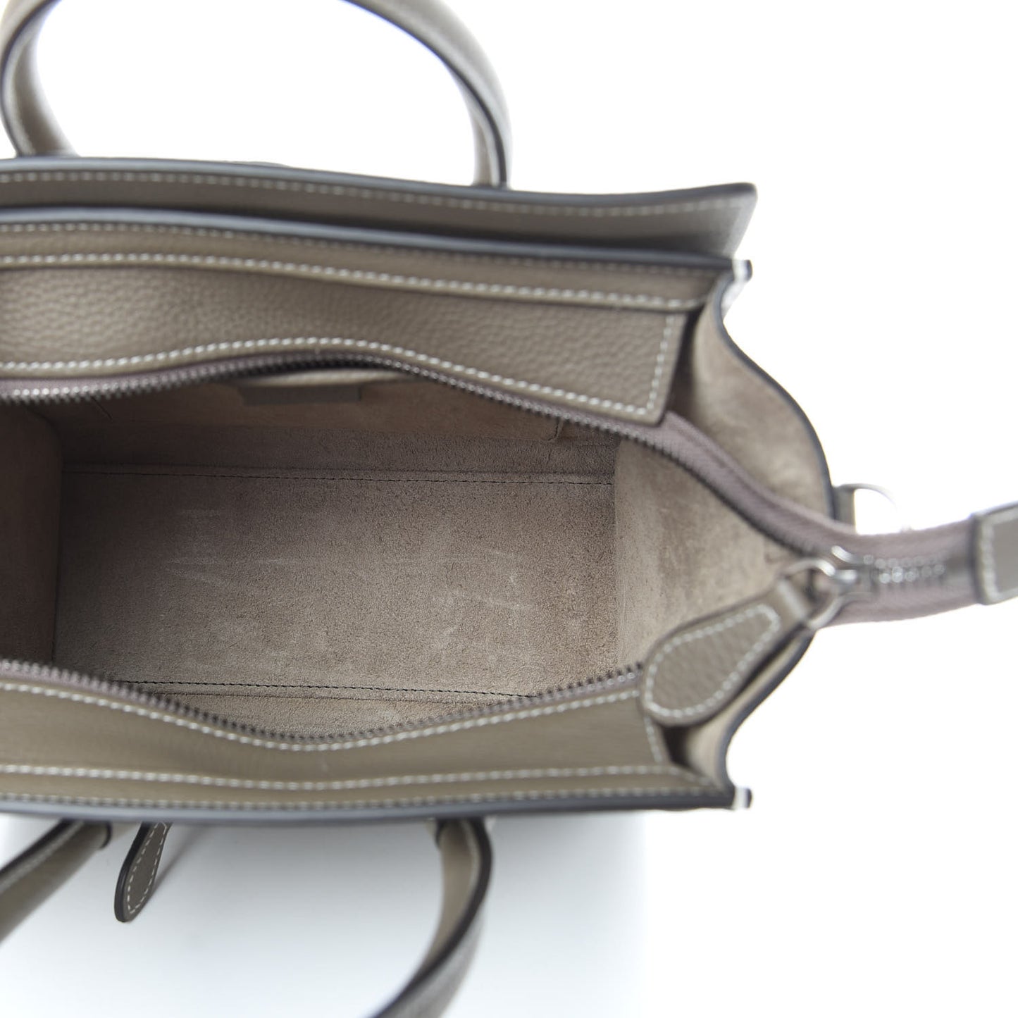 Drummed Calfskin Nano Luggage Souris