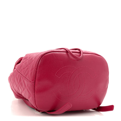 Chanel Calfskin Quilted Small Urban Spirit Backpack Dark Pink 4 of 10