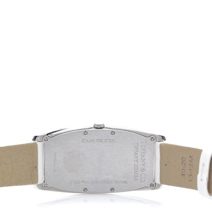 Tiffany Stainless Steel Calfskin 22mm Gemea Quartz Watch White 4 of 6