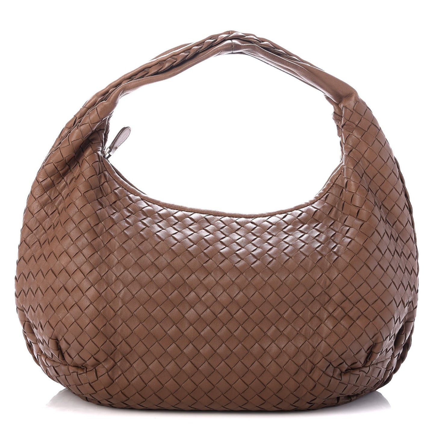 Nappa Intrecciato Medium Belly Veneta Hobo Chene