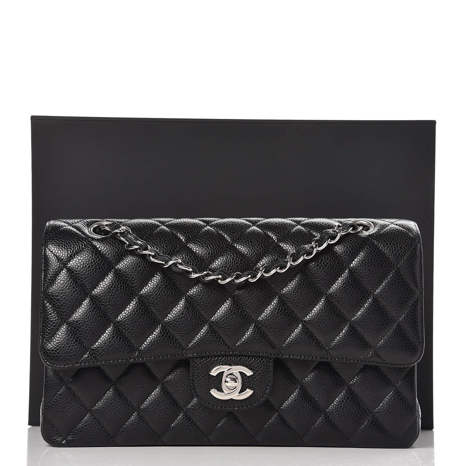 Chanel Caviar Quilted Medium Double Flap Black 10 of 10