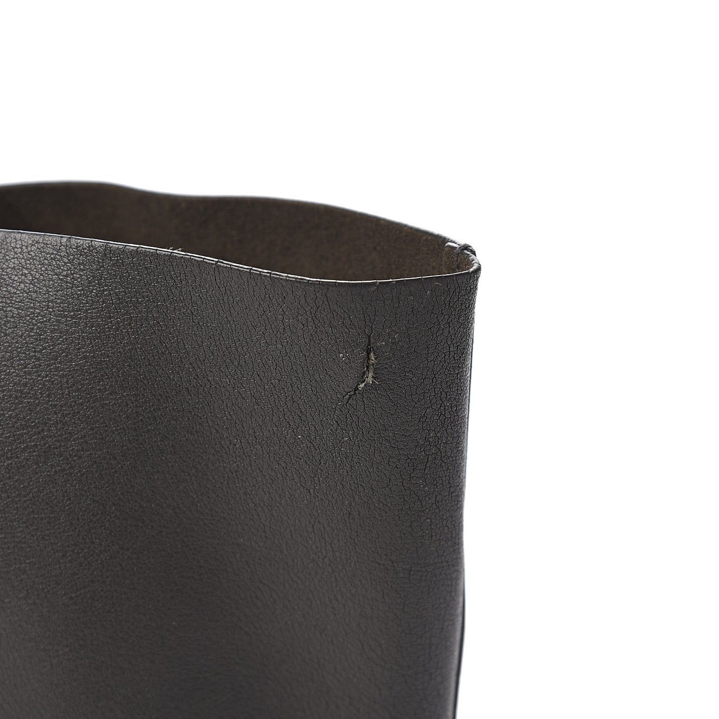 Calfskin Large Shopping Tote Dark Grey